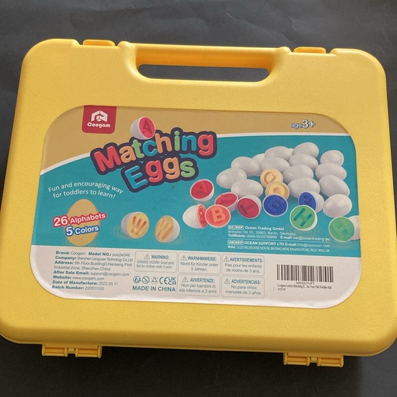 Googam MATCHING EGGS (alphabet & colors) - Picture 2 of 13